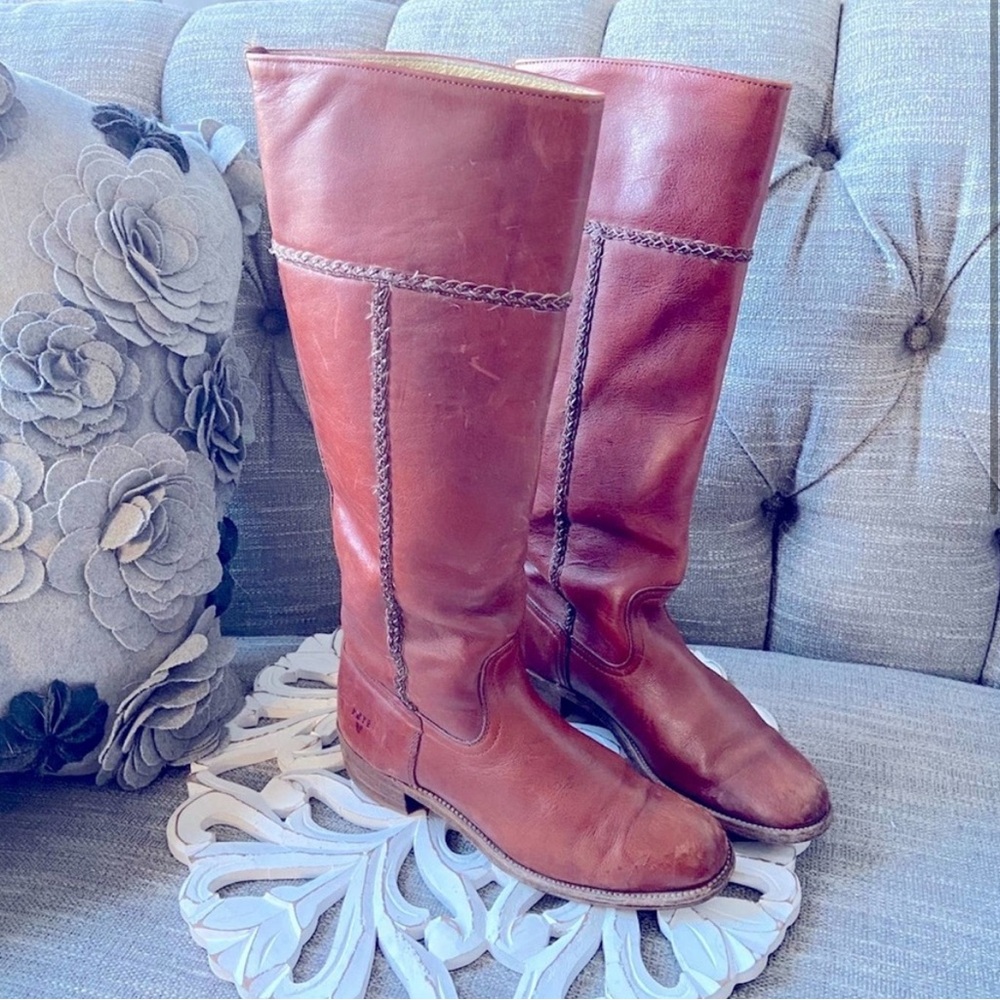 Frye Vintage Tall Leather Boots Women’s 6.5